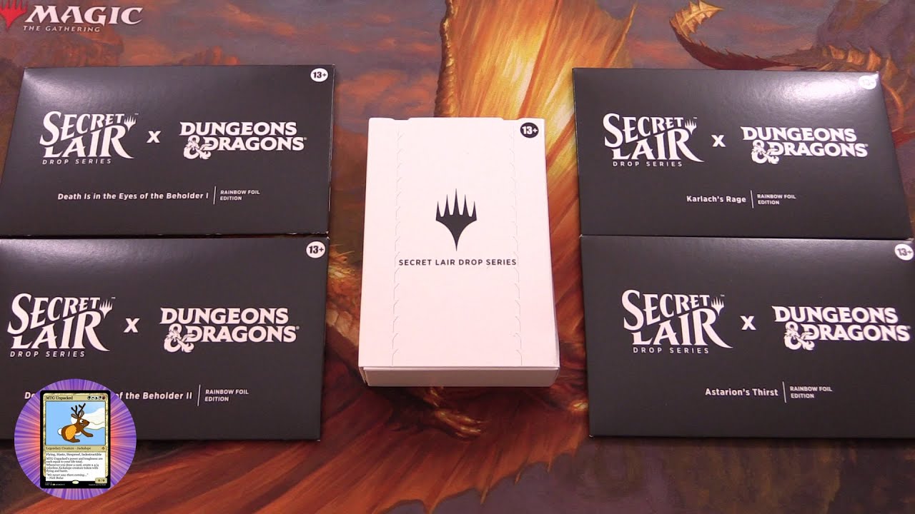 MTG Secret Lair: D&D 50th Anniversary Foil Bundle - YouTube