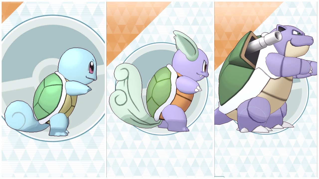 ポケマスEX】 色違いゼニガメが進化！ カメール カメックス くさ＆ほの