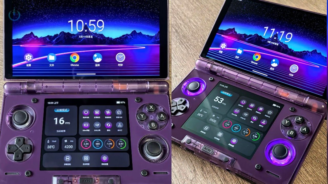 AYN Thor Unboxing version Clear Purple First look - YouTube