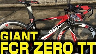 ロードバイク】直線番長！TTバーとヘルメットが！[GIANT FCR ZERO