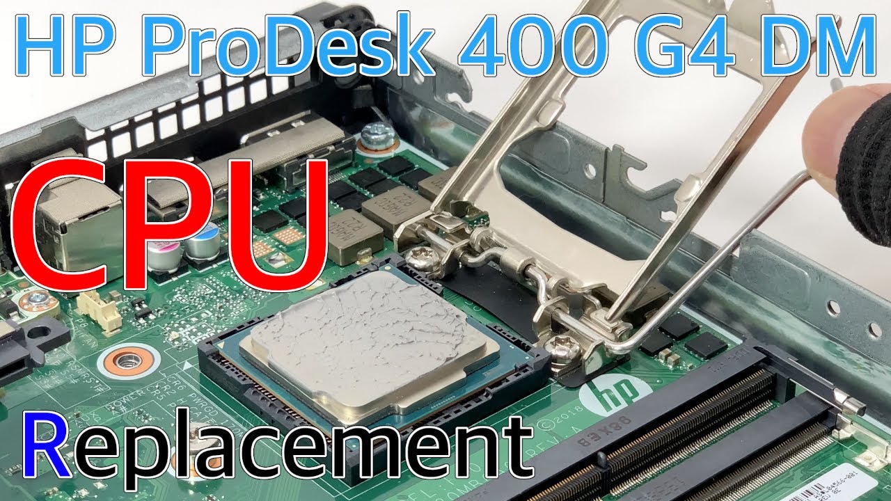HP ProDesk 400 G4 DM のCPU交換方法 - YouTube