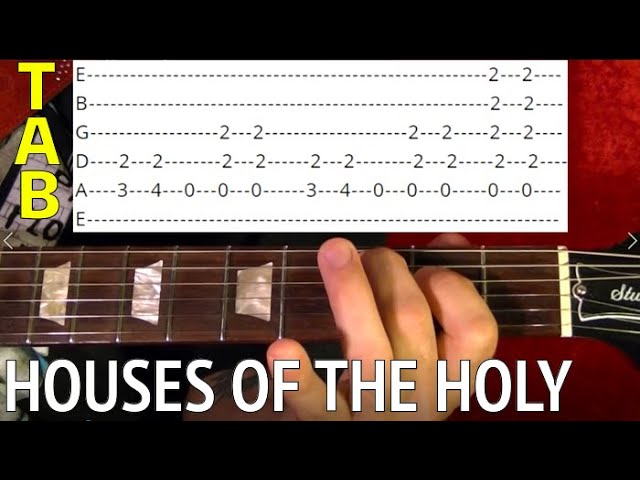 Houses of the Holy - Led Zeppelin - Guitar Lesson WITH TABS - YouTube
