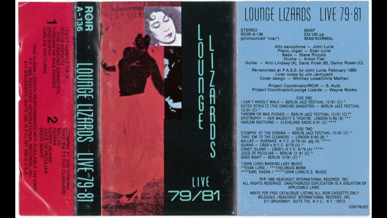 Lounge Lizards - Live 79-81 - YouTube