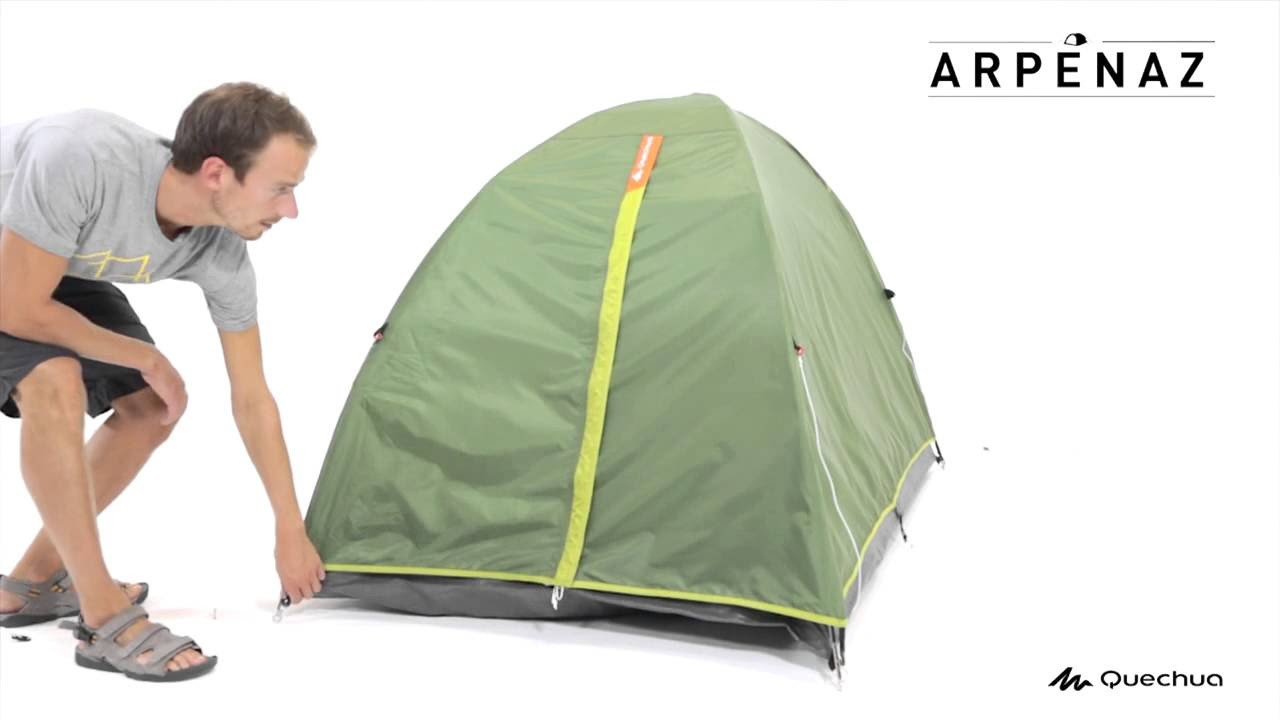 Arpenaz 2 Tent 2 people - Green - YouTube
