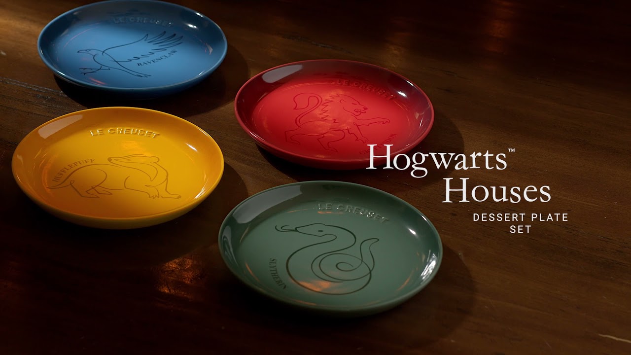 Hogwarts™ Houses Dessert Plate Set: Le Creuset x Harry Potter