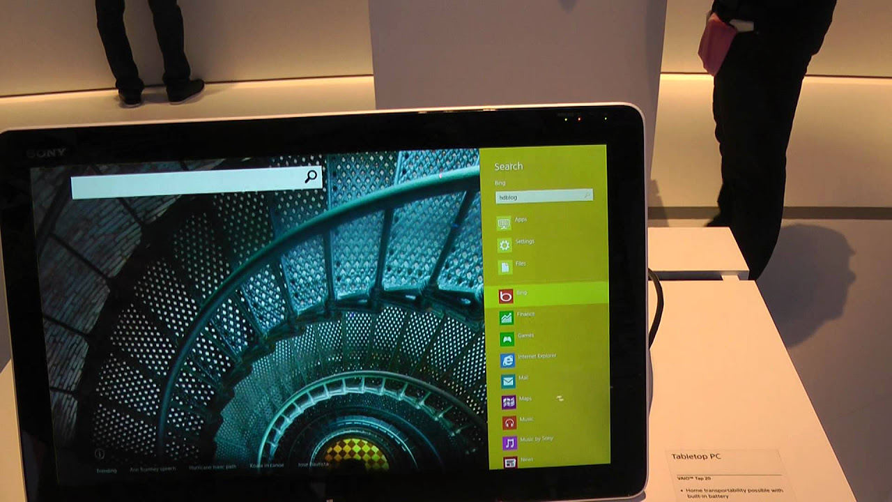 SONY VAIO TAP 20 WINDOWS 8 TABLET HANDS ON by HDblog (ITA) - YouTube