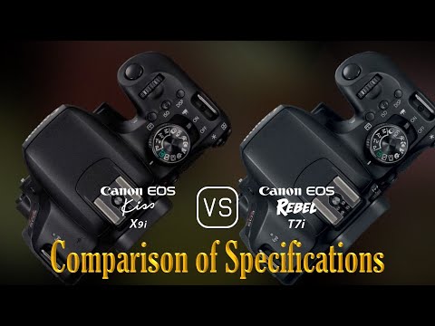 Canon EOS Kiss X9i vs. Canon EOS Rebel T7i: A Comparison of