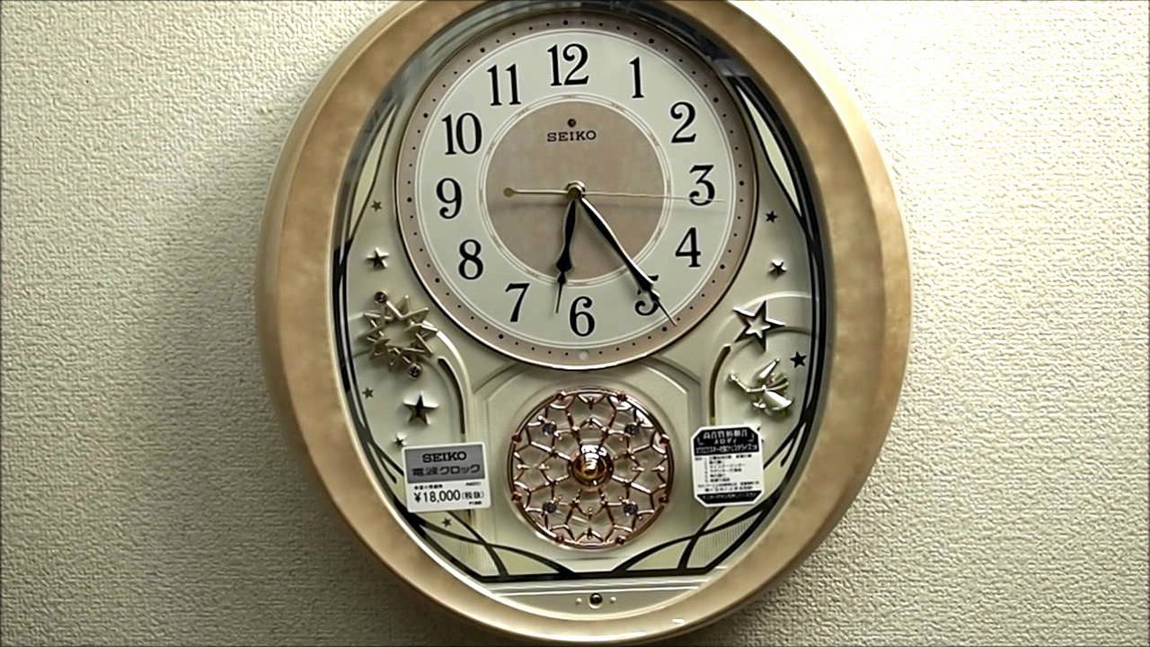 セイコー 電波からくり掛け時計 AM251P SEIKO Melodies In Motion Wall