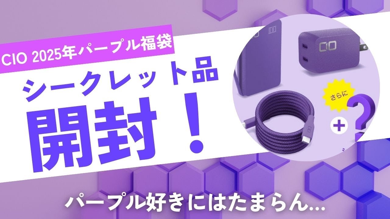 2025年 CIOパープル福袋を開封してみた！シークレット品は一体