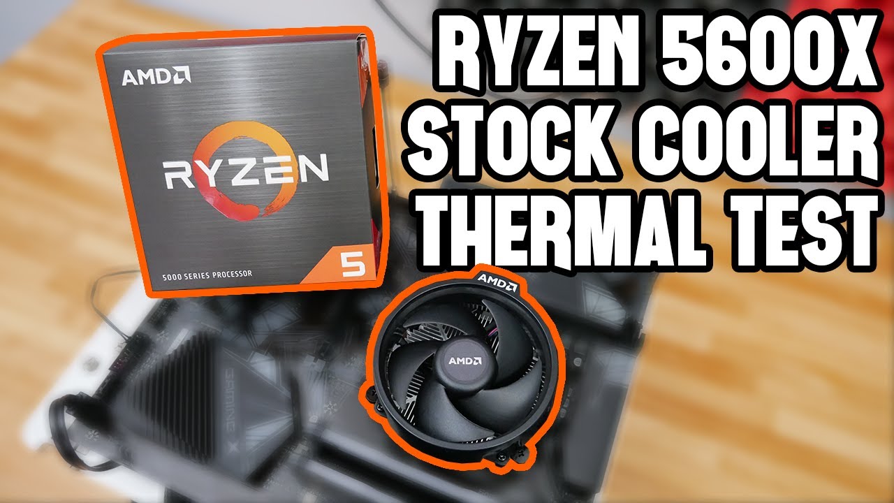 Ryzen 5600X Stock Wraith Stealth Cooler Test - YouTube
