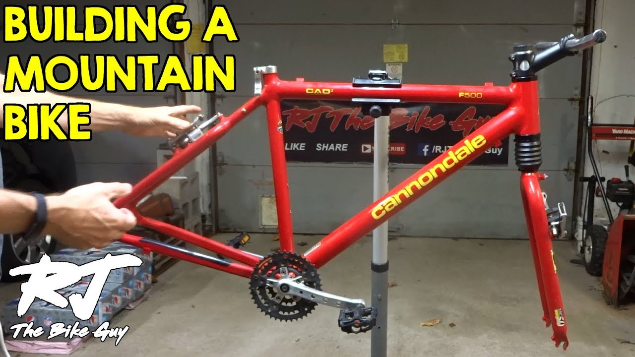 Building A Mountain Bike From A Cannondale F500 MTB Frame - YouTube