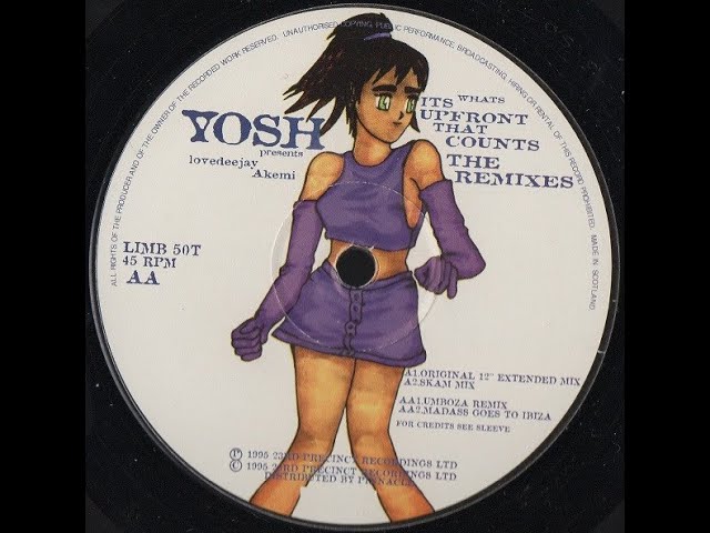 Yosh - It s What s Upfront That Counts (Original 12'' Extended Mix