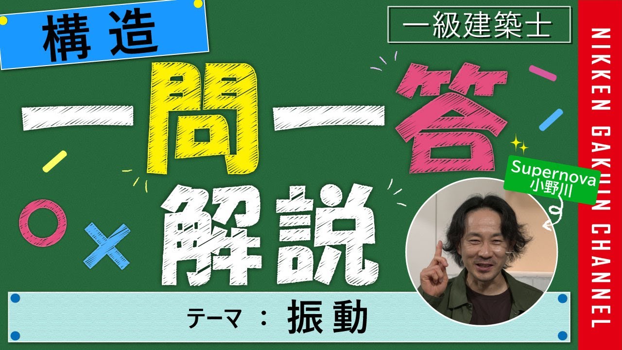 1級建築士】全科目一問一答 動画の問題集 (計画・環境設備・法規・構造