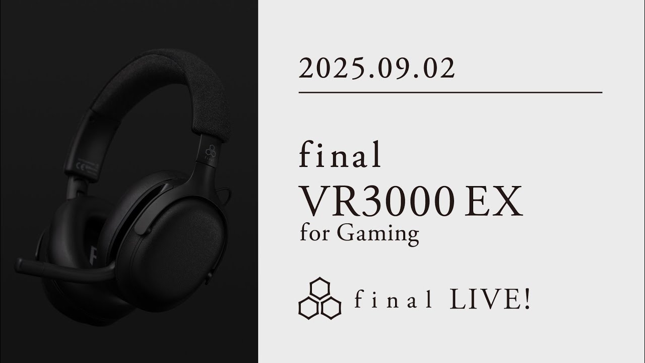 New Gaming Headset] VR3000 EX [final LIVE!] - YouTube