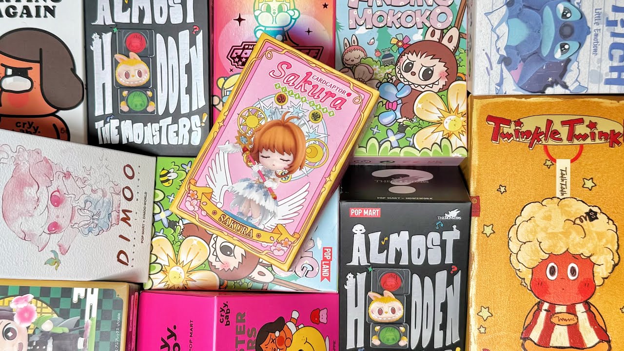 3】ASMR🎧大量のブラインドボックス開封してみた！🎁ラブブPOPMART