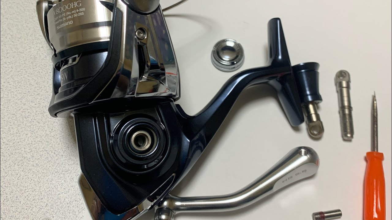 21ツインパワーSW ハンドル右巻きに交換のやり方 - YouTube