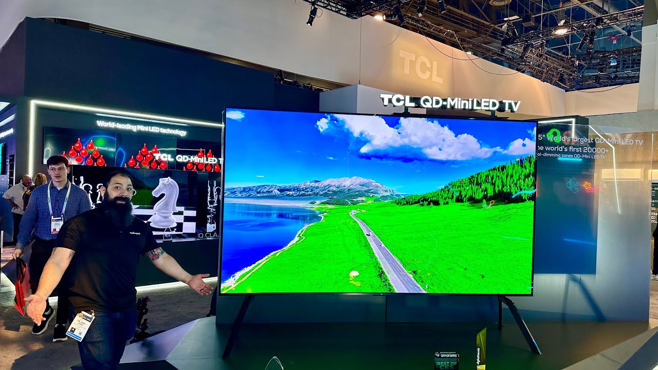 Gigantic 115-inch TV | TCL QM89 CES 2024 - YouTube