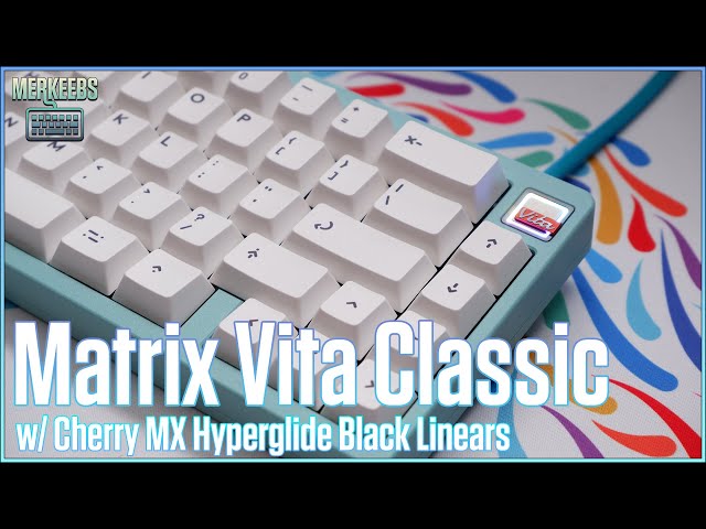 Matrix Vita Classic - Cherry MX Hyperglide Black Linears - YouTube