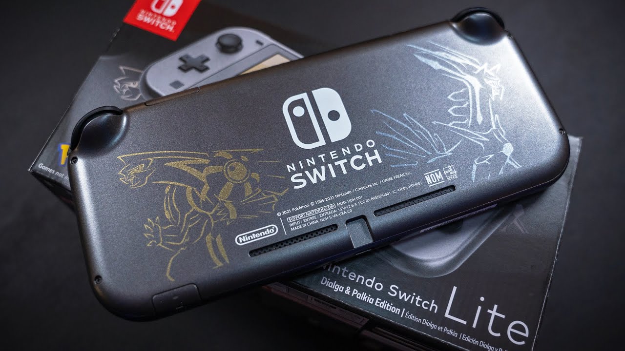 New Pokémon Nintendo Switch Lite Dialga & Palkia Edition Unboxing