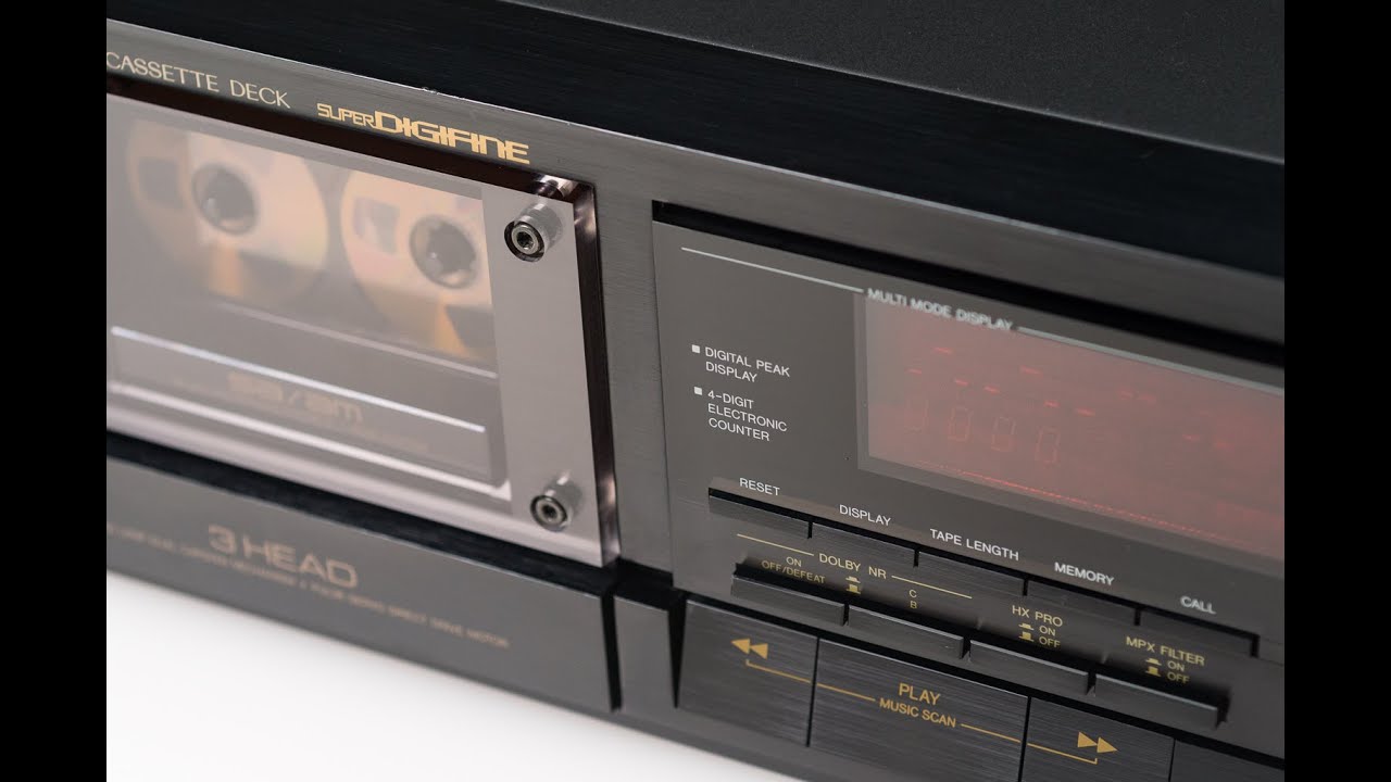 JVC TD-V711 Cassette Deck on Sound Technology 1500A Tape Analyzer