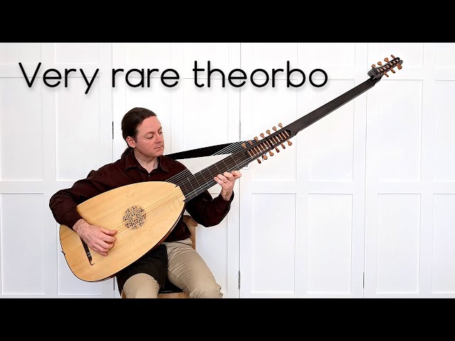 The rarest theorbo - Allegro by E. G. Baron played on the German