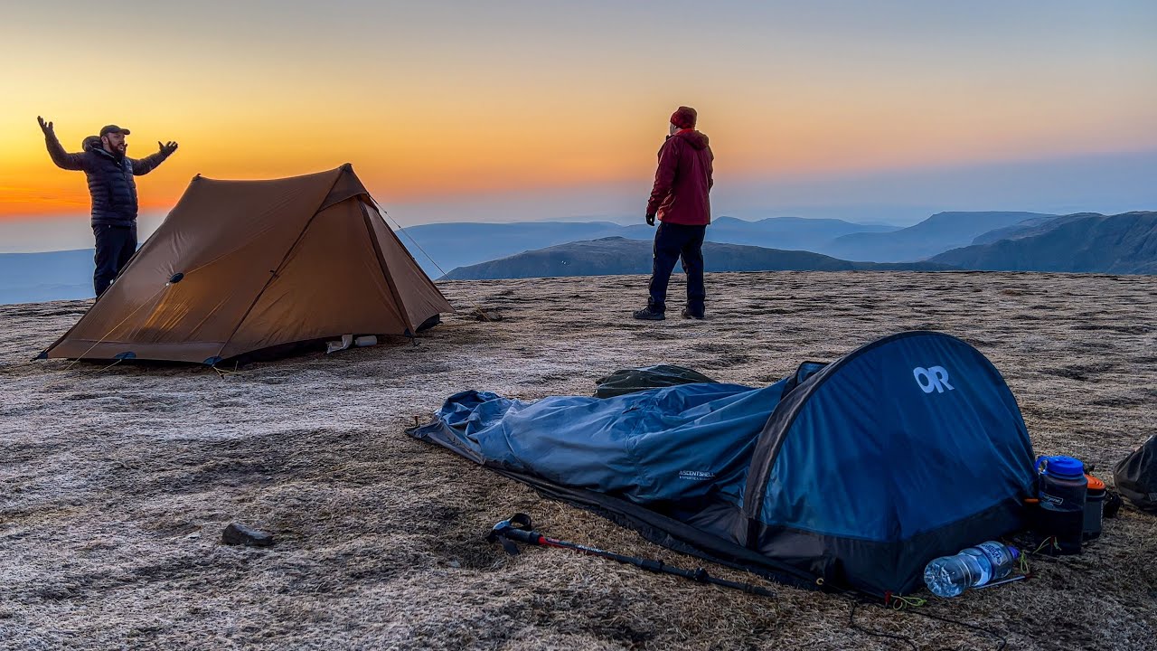Bivi CAMPING on a mountain | Sleeping on Helvellyn - YouTube