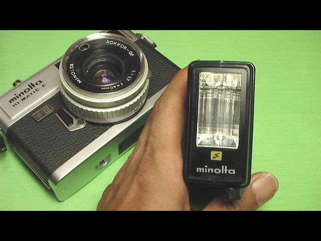 ミノルタ ストロボ エレクトロフラッシュ3 How to use minolta