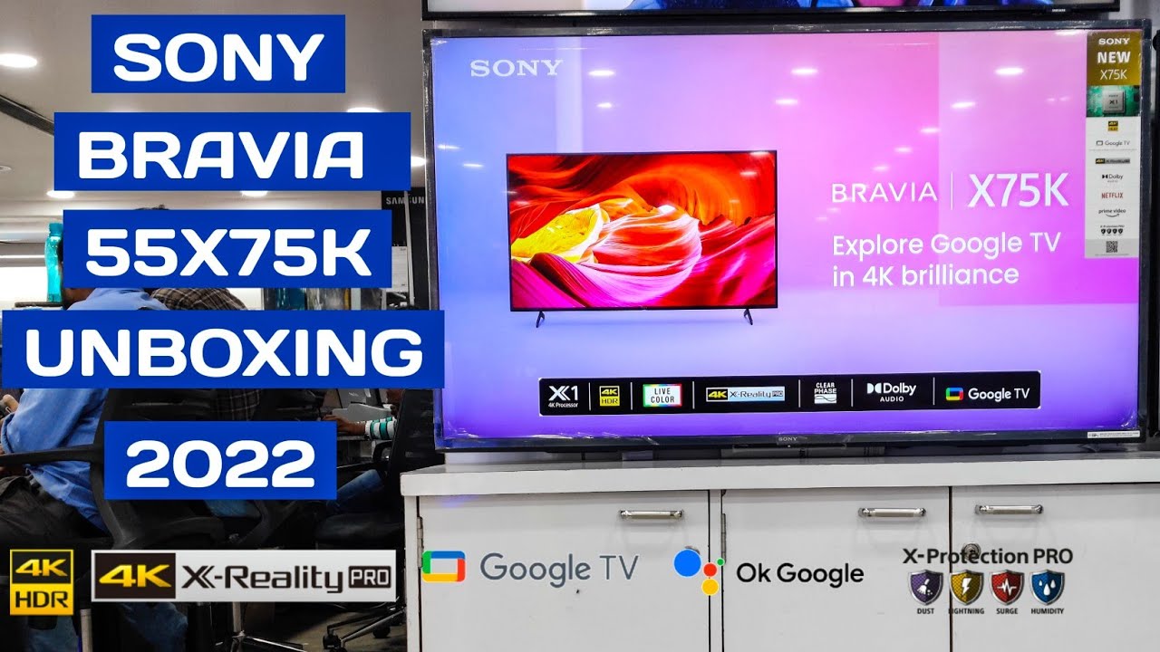 Sony Bravia 55X75K Unboxing || Google TV || 2022 Model - YouTube