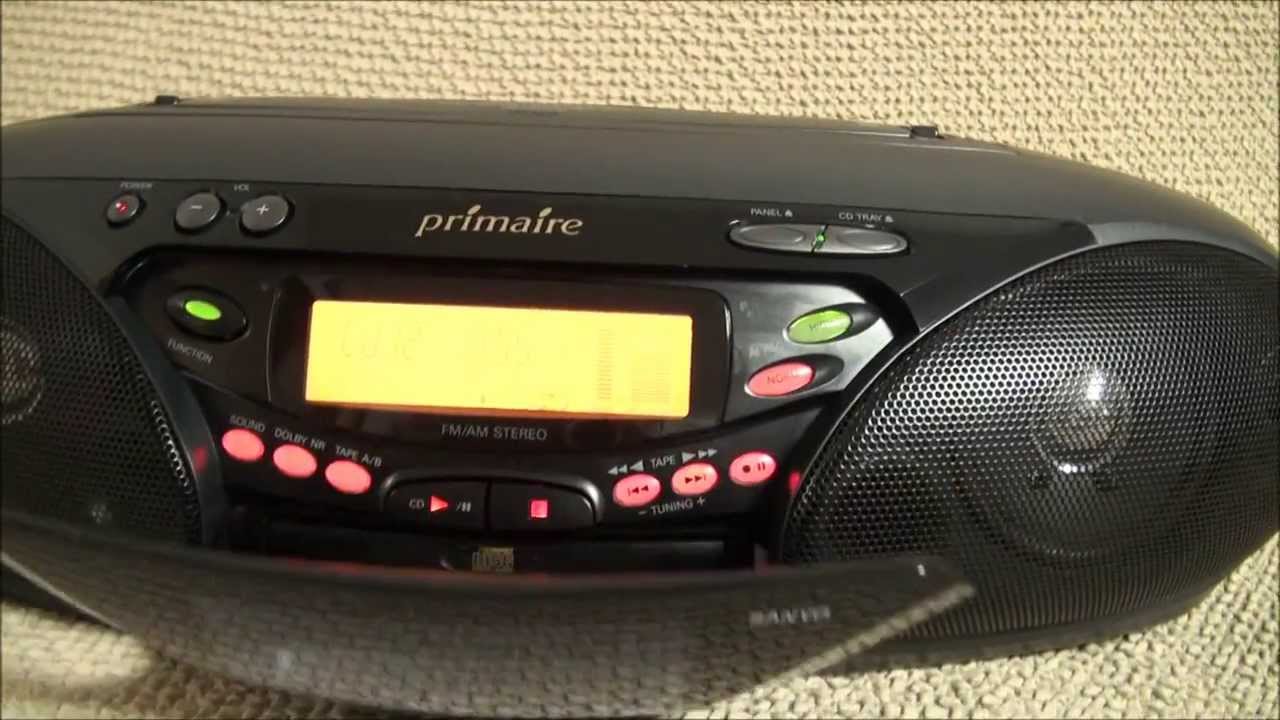SANYO CDラジカセ PH-PR910 Primaire - YouTube