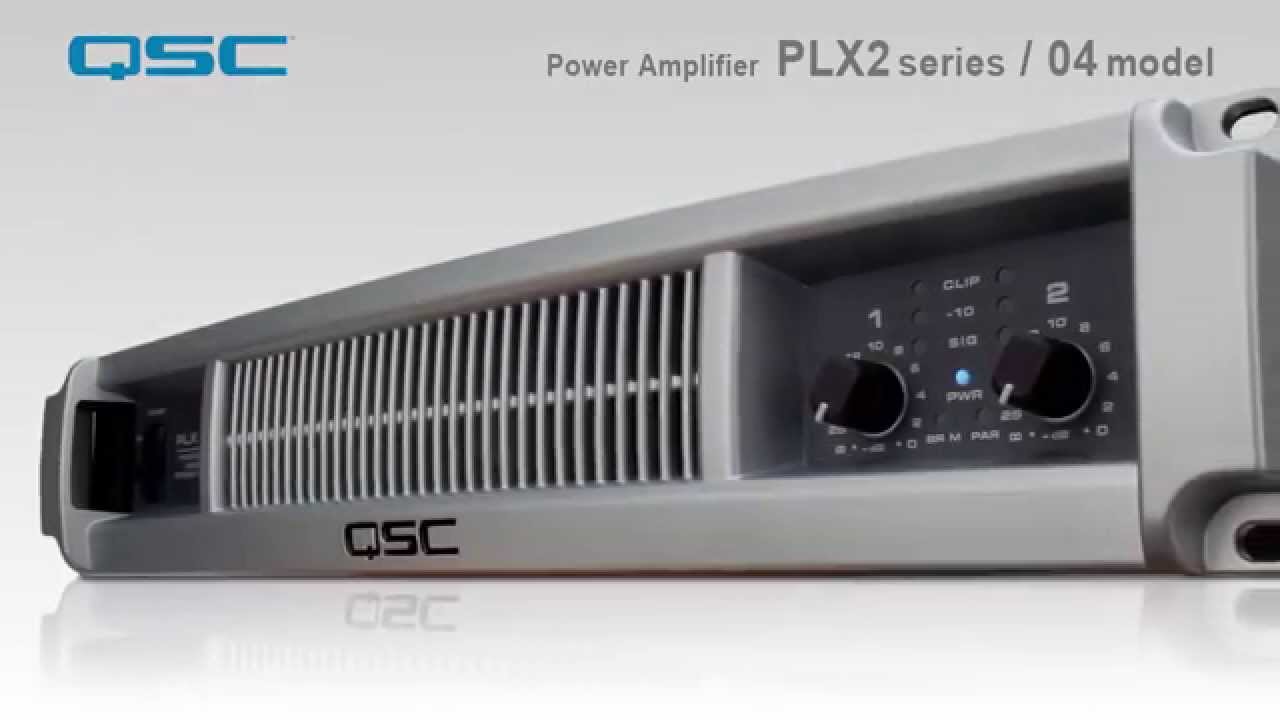 QSC パワーアンプ PLX2series 04model - YouTube