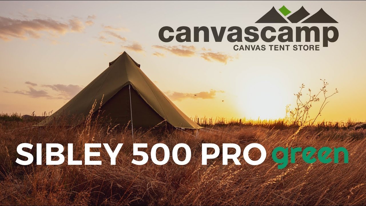 Sibley 500 Pro GREEN | Limited Edition | Canvas Tent | CanvasCamp