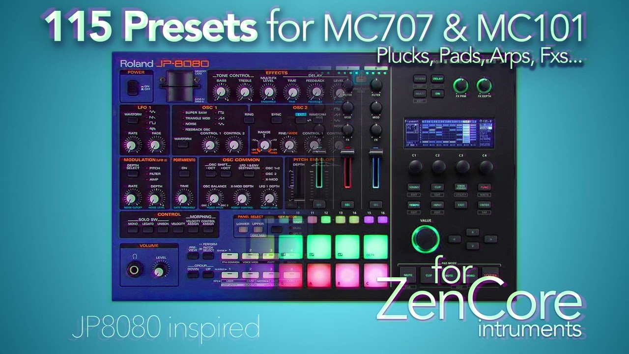 JP8080 Zencore Preset Bank #MC707 #MC101 #Roland #phantom #zencore