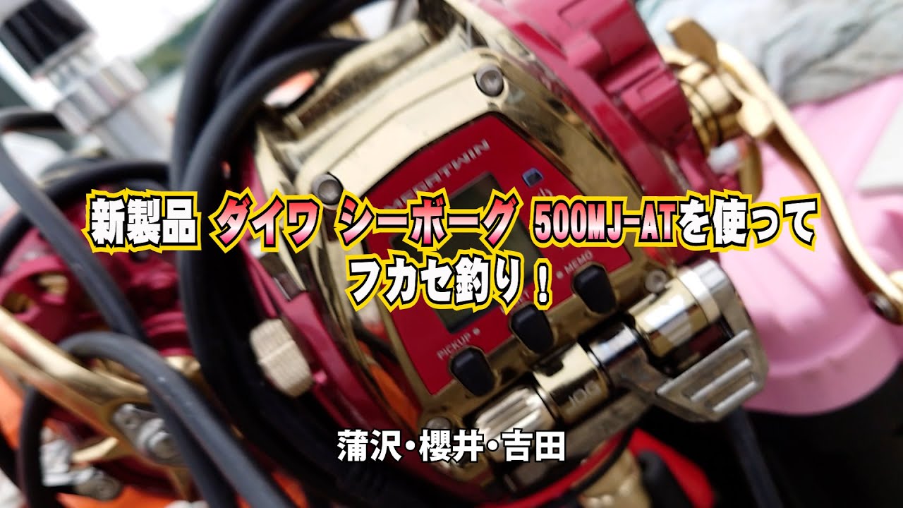 新製品ダイワシーボーグ500MJ ATを使ってフカセ釣り - YouTube
