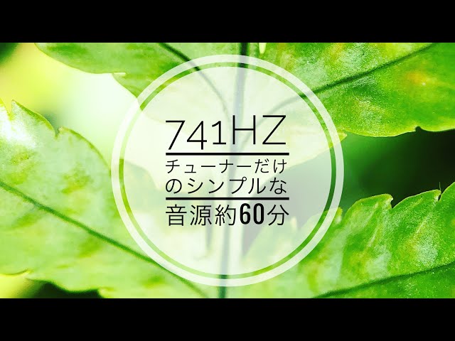 Tuning fork【浄化／瞑想】60分バージョン／741Hz「深海」クリアリング