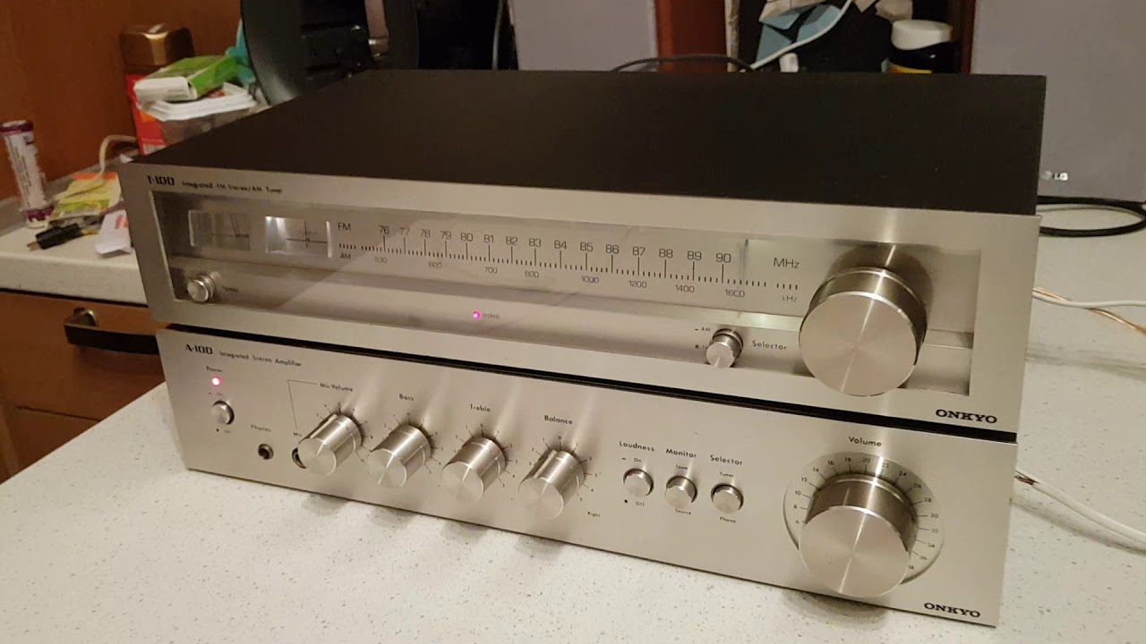 Onkyo A-100, Onkyo T-100 - YouTube