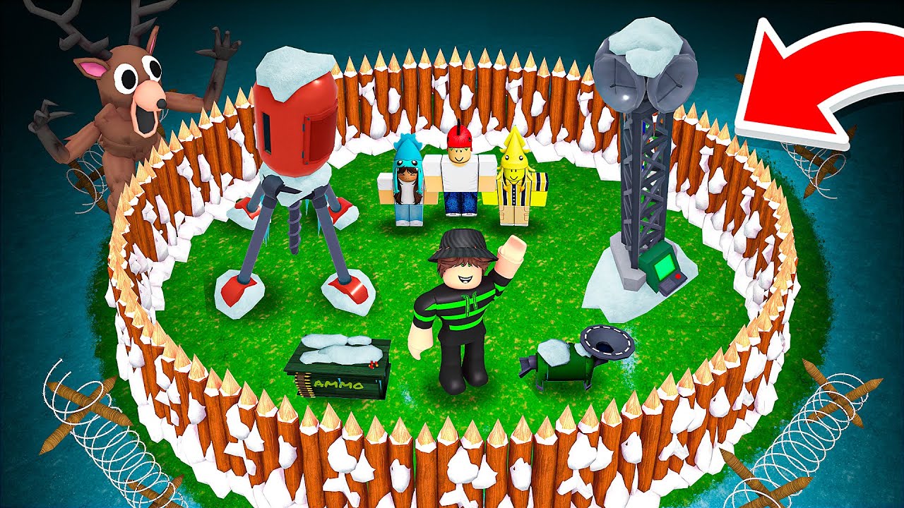 I Built The SAFEST SNOW BASE In 99 Nights In the Forest! - YouTube