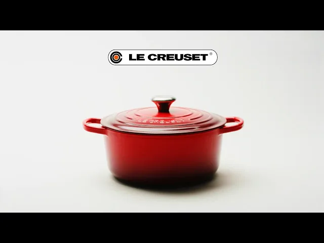 シグニチャー ココット・ロンド 20cm チェリーレッド (ブラックマット