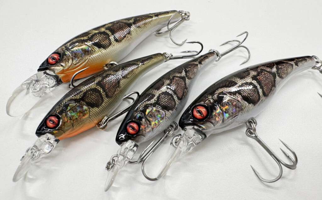 ソウルシャッドの最浅モデルの58SSRと68SSRモデルの限定カラーが釣り