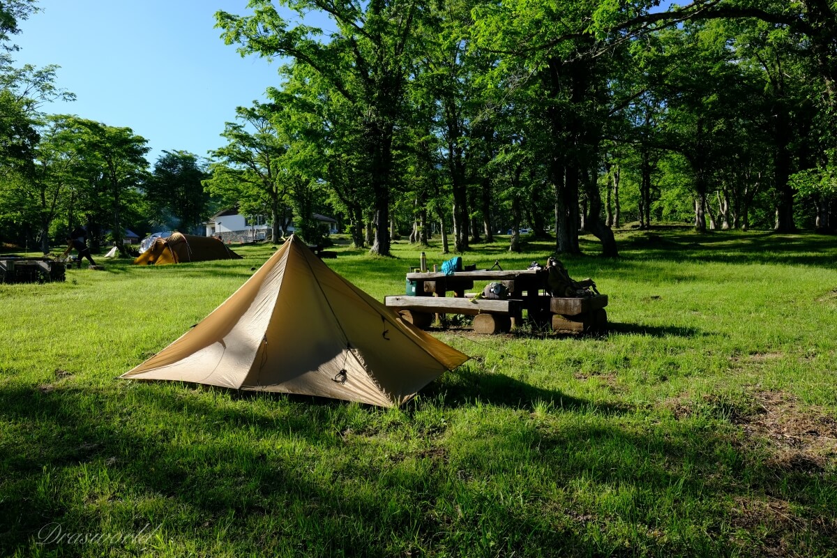 高拡張で軽量な非自立式テント「ローカスギアKhufuクフHB」を山で3