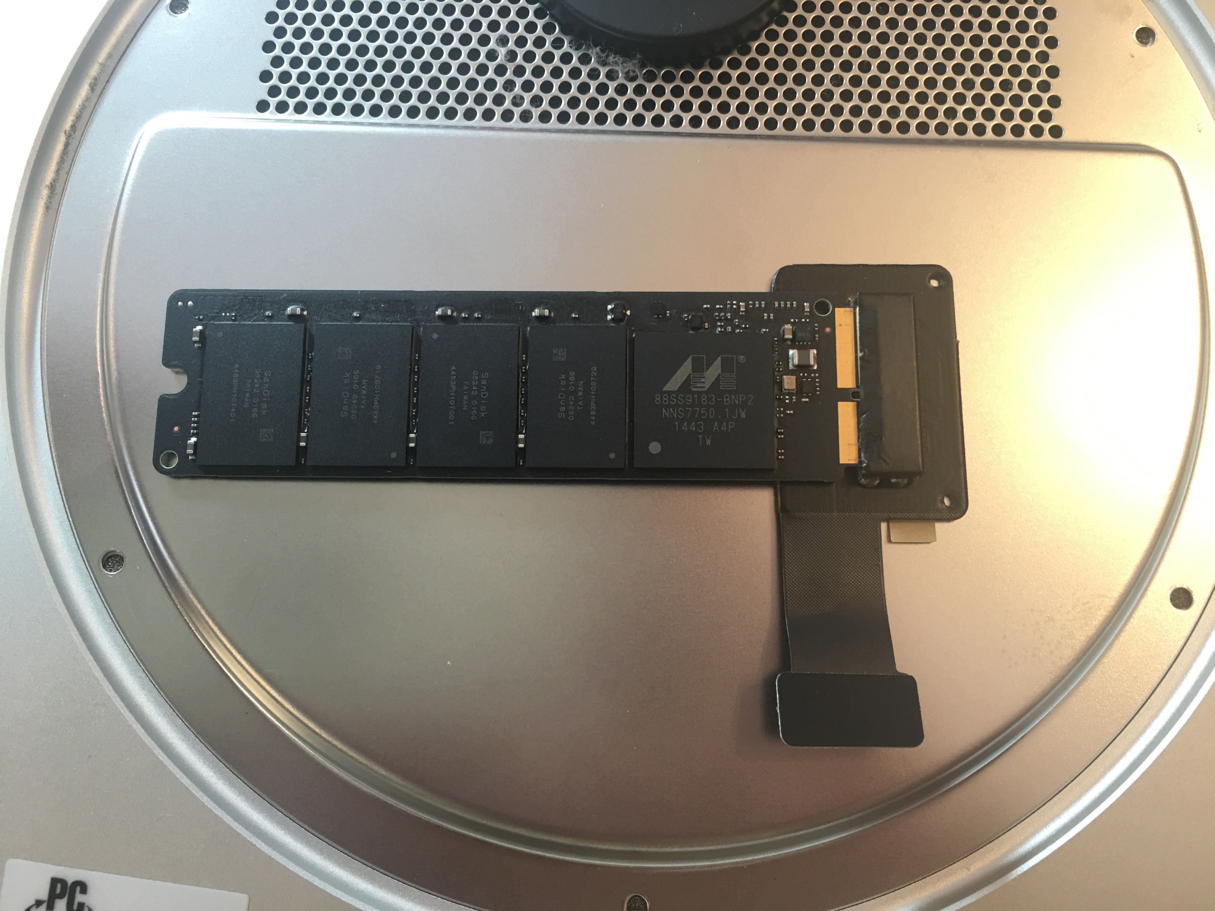 Mac mini 2014 SSD追加とFusion Drive