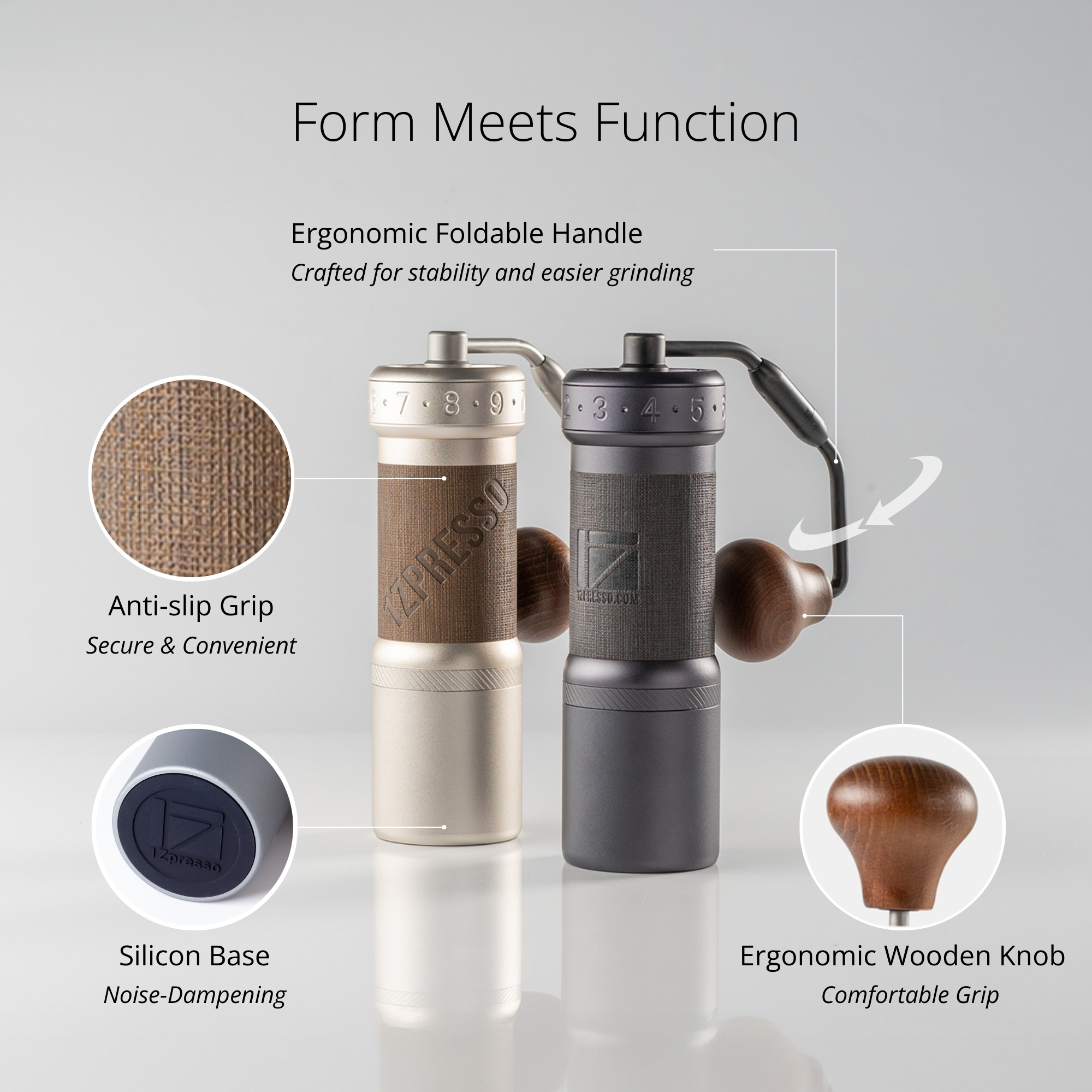 K-Ultra Manual Coffee Grinder - 1Zpresso