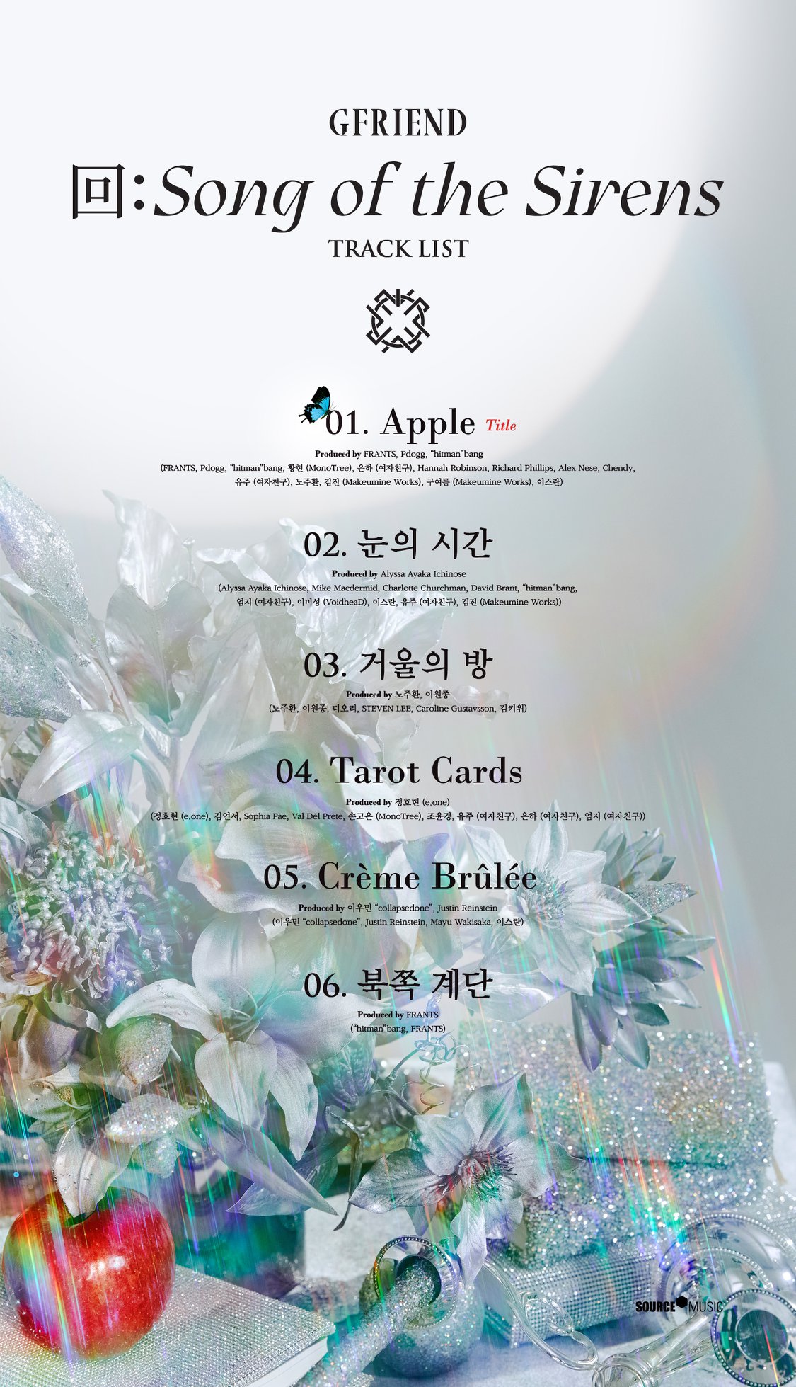 GFRIEND : They reveal the tracklist for the album “回: SONG OF THE