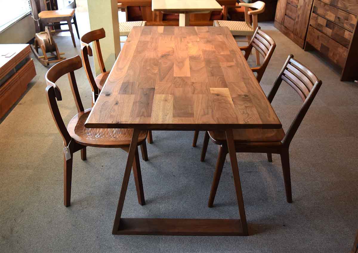 ウォールナット材無垢テーブル | 大川人気のおすすめ家具屋