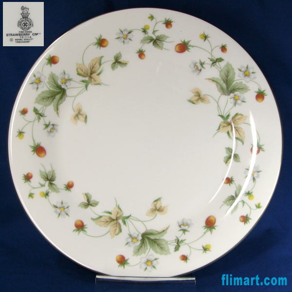 ロイヤルドルトンストロベリークリーム27cmディナープレート