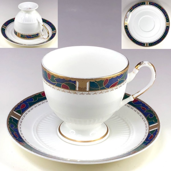 ナルミボーンチャイナカップ＆ソーサーR7689 : 昭和レトロ食器