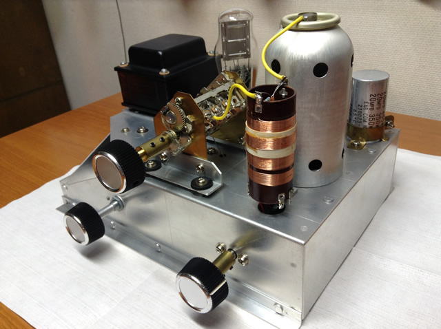 作者不明自作の並三（0-V-1）ラジオを入手した | 超入門：真空管ラジオこれ