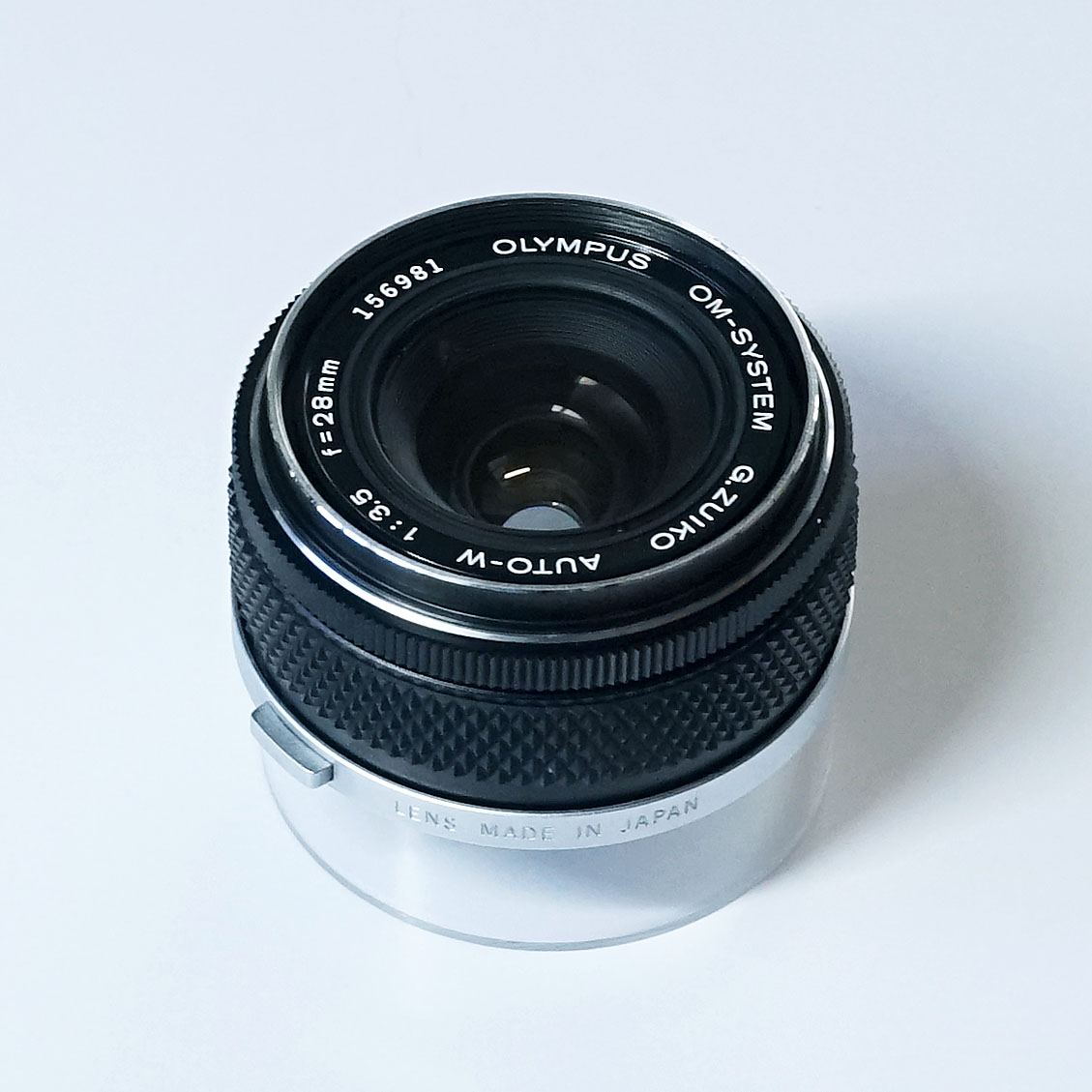 OLYMPUS G.ZUIKO AUTO-W 28mm F3.5 銀枠 ¥8,800（中古 OMマウント