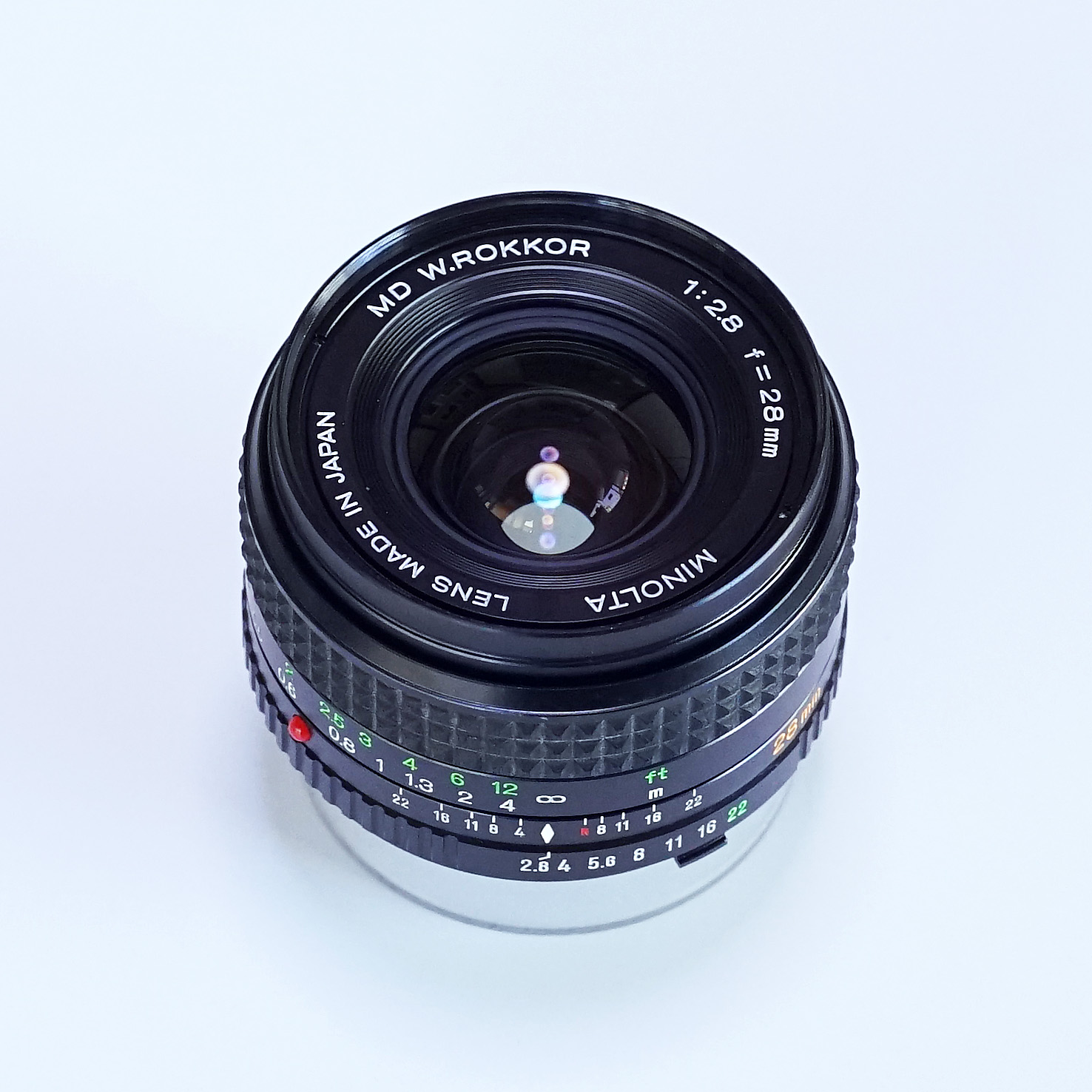 売り切れ MINOLTA MD W.ROKKOR 28mm F2.8（中古 SRマウント オールド