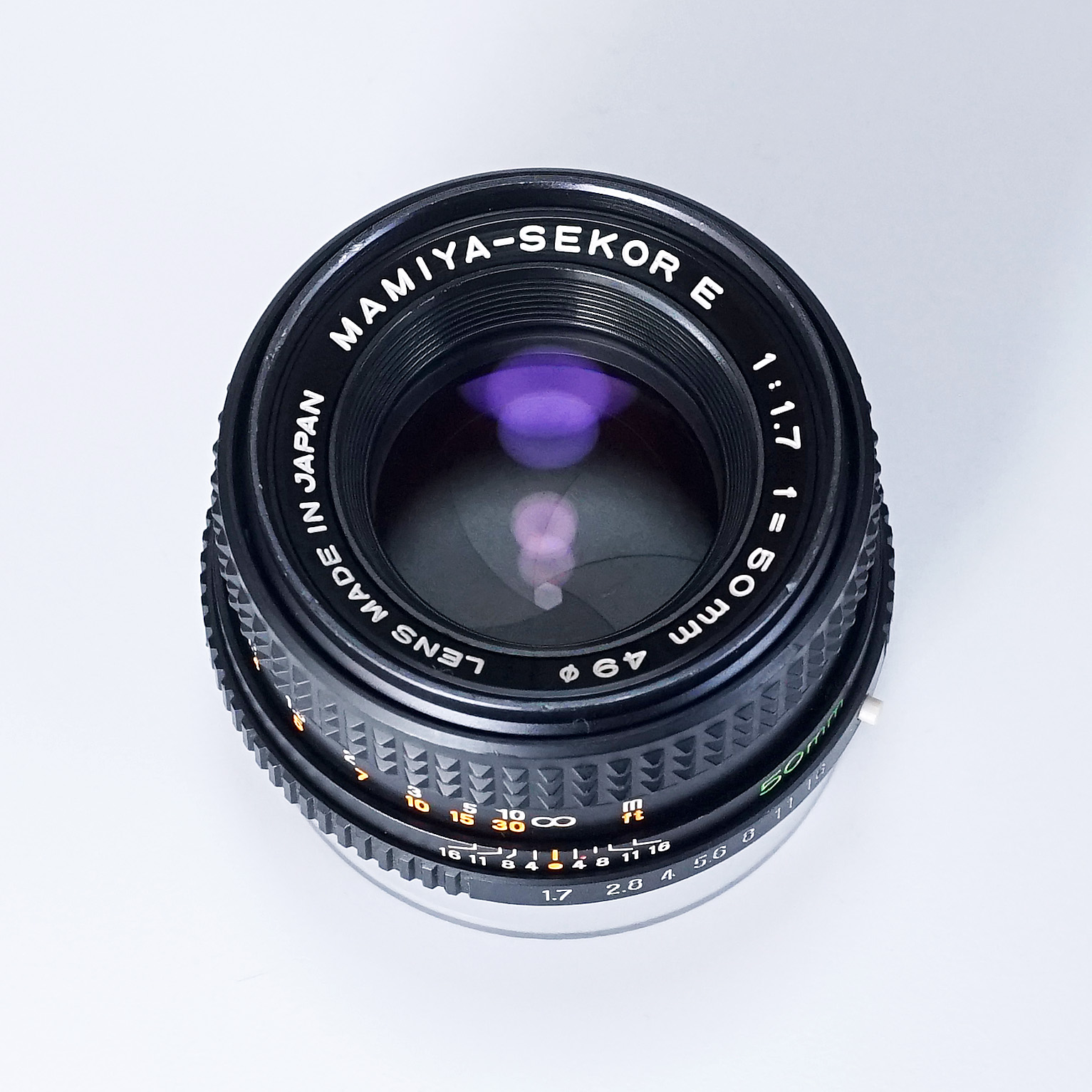 売り切れ MAMIYA SEKOR E 50mm F1.7（中古 ZEマウント オールドレンズ