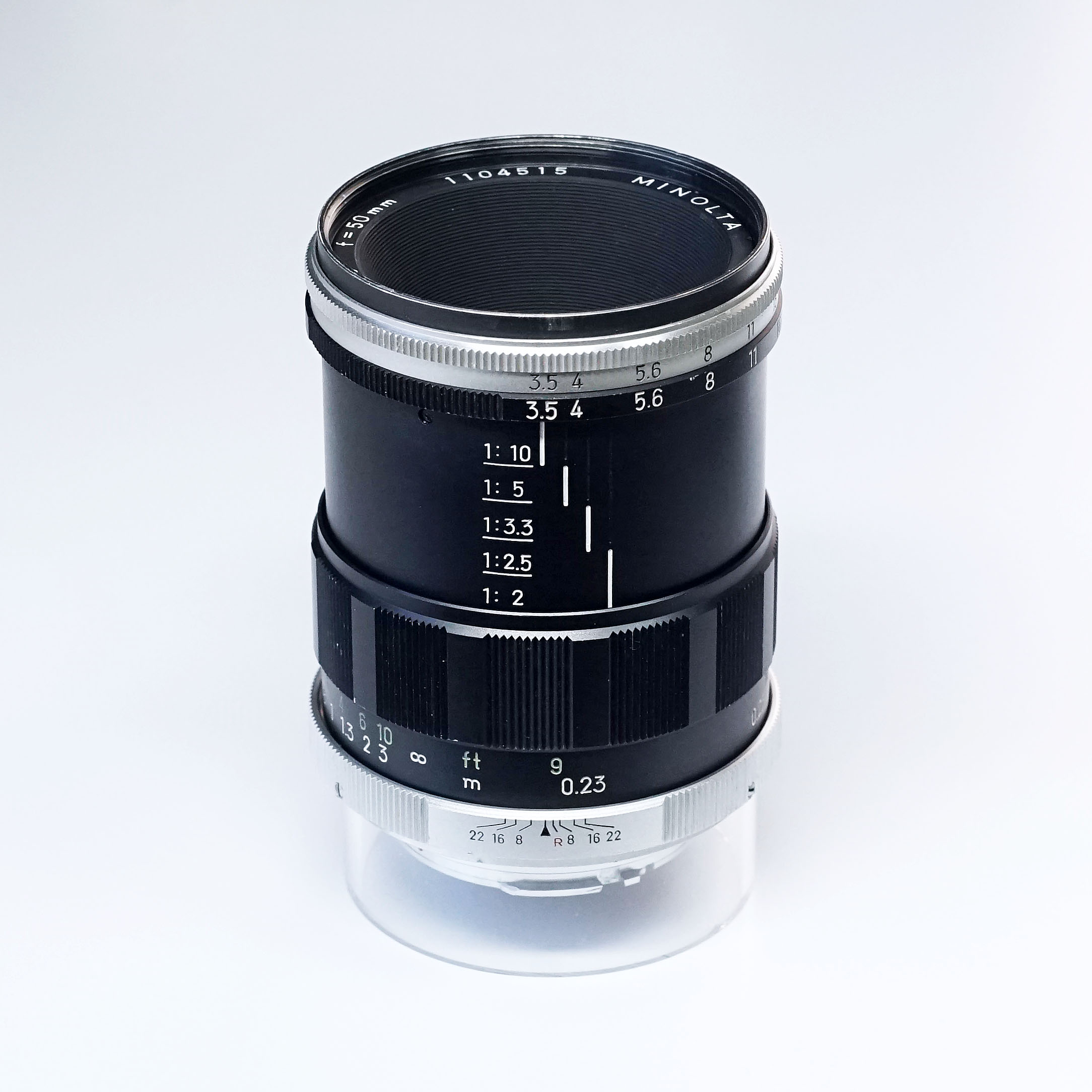 MINOLTA MACRO ROKKOR-QF 50mm F3.5 ¥8,800（中古 SRマウント オールド